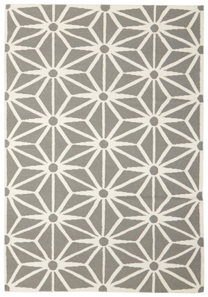 Dandelion Flat Weave Rug Grey - Floorsome - Modern