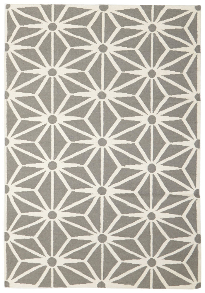 Dandelion Flat Weave Rug Grey