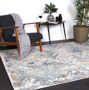 Delicate Blue Green Contemporary Rug - Floorsome - Modern Rugs