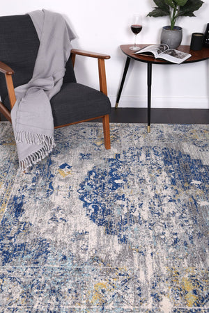 Delicate Blue Green Distressed Rug - Floorsome - Modern Rugs