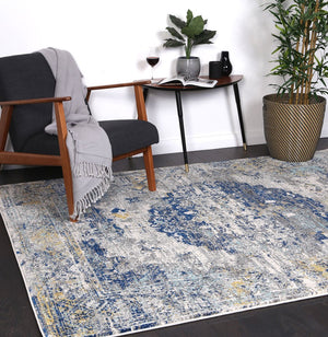 Delicate Blue Green Distressed Rug - Floorsome - Modern Rugs