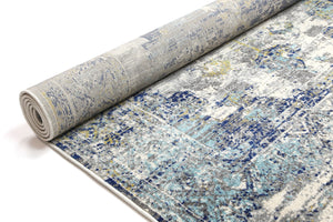 Delicate Blue Green Distressed Rug - Floorsome - Modern Rugs