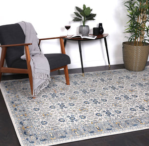 Delicate Blue Green Oriental Rug - Floorsome - Modern Rugs