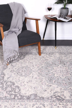 Delicate Grey Oriental Rug - Floorsome - Modern Rugs