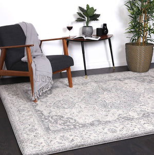 Delicate Grey Oriental Rug - Floorsome - Modern Rugs