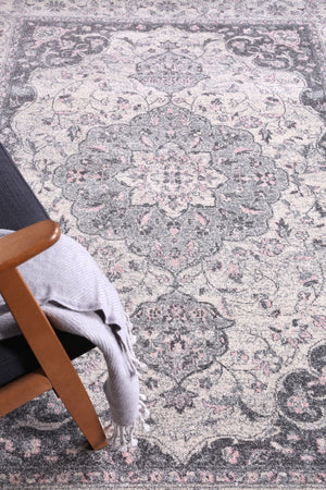 Delicate Grey Oriental Rug - Floorsome - Modern Rugs