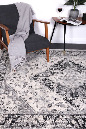 Delicate Grey Traditional Rug - Floorsome - Modern Rugs