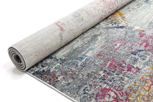 Delicate Multi Grey Oriental Rug - Floorsome - Modern Rugs