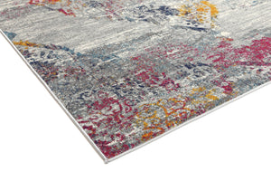 Delicate Multi Grey Oriental Rug - Floorsome - Modern Rugs