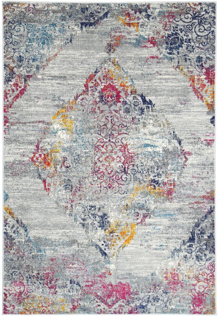 Delicate Multi Grey Oriental Rug