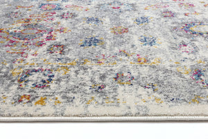 Delicate Multi Grey Traditional Rug - Floorsome - Modern Rugs