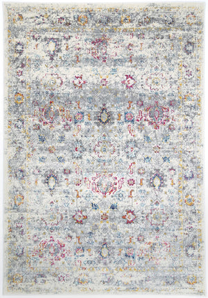 Delicate Multi Grey Traditional Rug - Floorsome - Modern Rugs