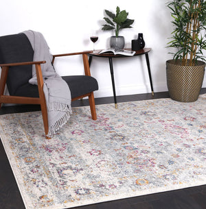 Delicate Multi Grey Traditional Rug - Floorsome - Modern Rugs