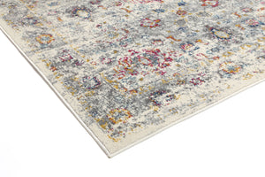 Delicate Multi Grey Traditional Rug - Floorsome - Modern Rugs