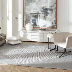 Denver Grey And Ivory Modern P.E.T Indoor Outdoor Rug - Floorsome - Indoor/Outdoor Rugs