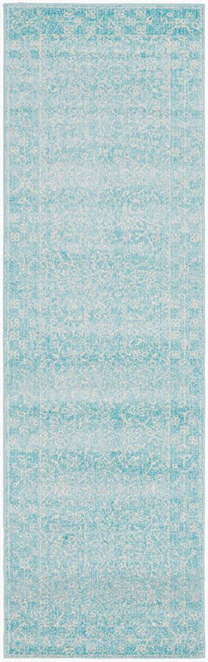 Depth Blue Transitional Runner Rug - Floorsome - Modern