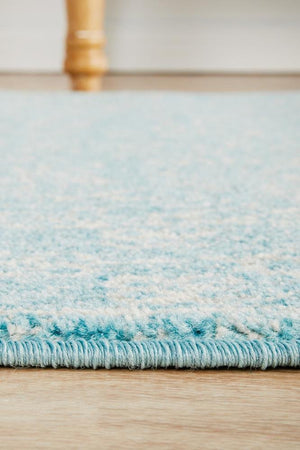 Depth Blue Transitional Runner Rug - Floorsome - Modern