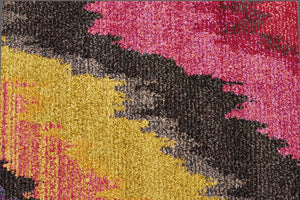 Designer Ikat Rug Pink - Floorsome - Modern