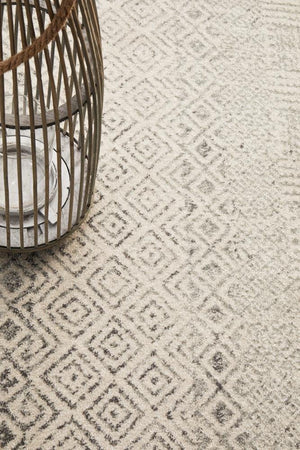 Diamond Grey Transitional Rug - Floorsome - Modern