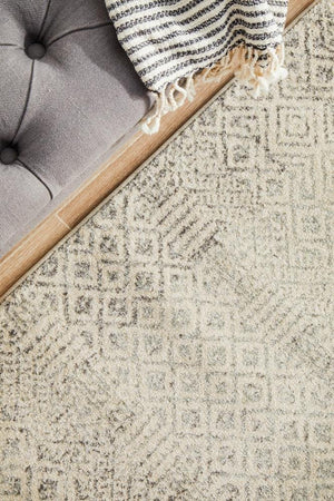 Diamond Grey Transitional Runner Rug - Floorsome - Modern