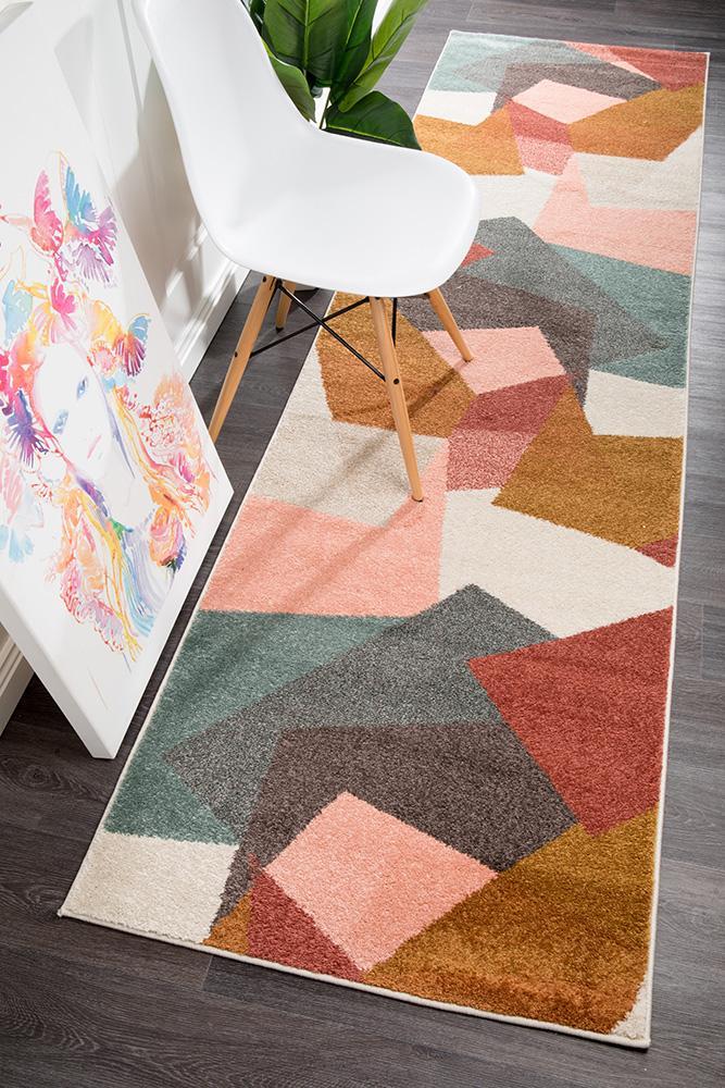 Dimensions 420 Blush Modern Runner Rug