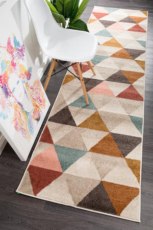 Divinity Order Blush Modern Runner Rug - Floorsome - Modern