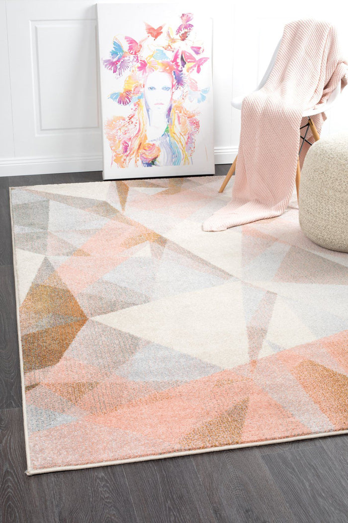 Divinity Shatter Blush Modern Rug