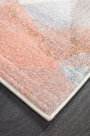 Divinity Shatter Blush Modern Runner Rug - Floorsome - Modern