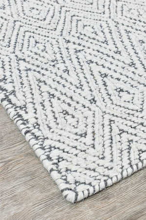 Dolomite Ivory Wool Rug - Floorsome - FLATWEAVE