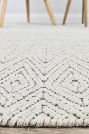 Dolomite Ivory Wool Rug - Floorsome - FLATWEAVE