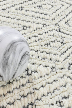 Dolomite Ivory Wool Rug - Floorsome - FLATWEAVE