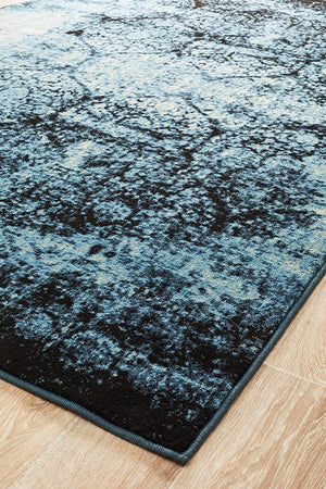 Elisabeth Heritage Rug Navy - Floorsome - Modern