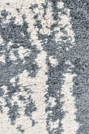 Elle 62602 692 Grey Cream Rug - Floorsome - SHAGGY