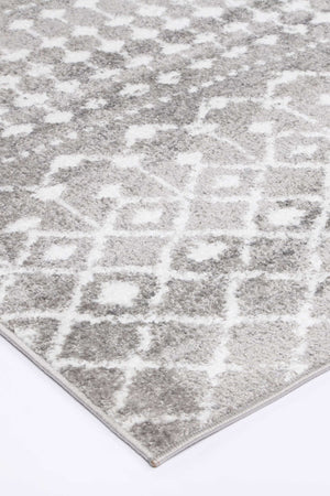 Ermina Tribal Grey Rug - Floorsome - Rug