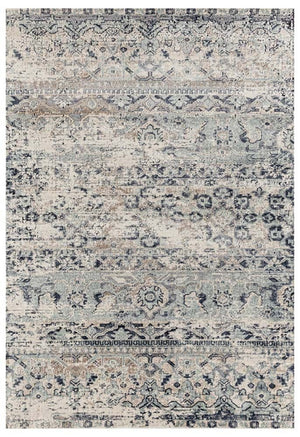 Esquire Segments Traditional Blue Rug - Floorsome - Traditional