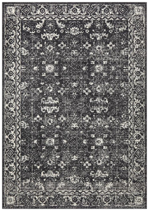 Estella Charcoal Transitional Rug - Floorsome - Modern