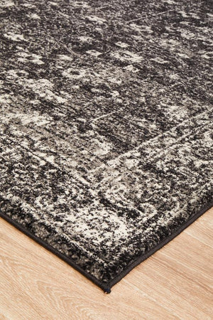 Estella Charcoal Transitional Rug - Floorsome - Modern