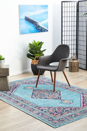 Eternal 910 Blue Rug - Floorsome - Modern