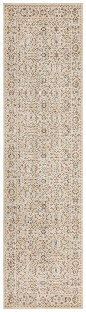 Eternal 911 Bone Runner Rug - Floorsome - Modern