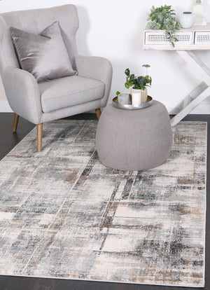 Expressions Beige Grey Modern Rug - Floorsome - Modern Rugs