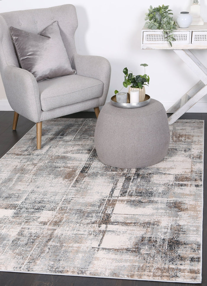 Expressions Beige Grey Modern Rug