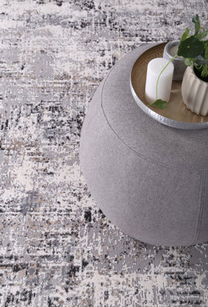 Expressions Grey Modern Rug - Floorsome - 