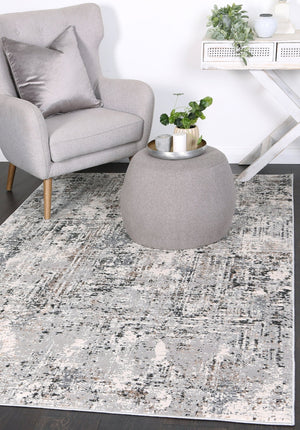 Expressions Grey Modern Rug - Floorsome - 