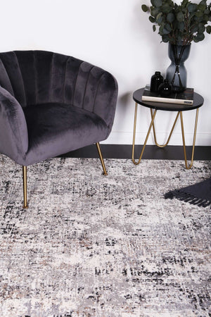 Expressions Grey Modern Rug - Floorsome - 