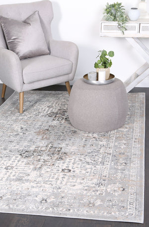 Expressions Grey Oriental Rug - Floorsome - modern rugs