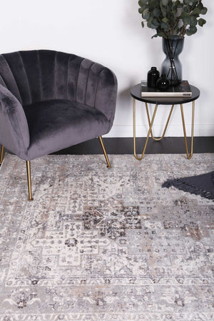 Expressions Grey Oriental Rug - Floorsome - modern rugs