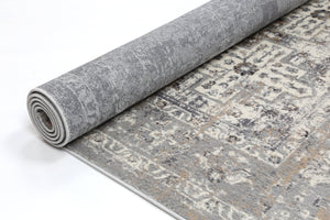 Expressions Grey Oriental Rug - Floorsome - modern rugs