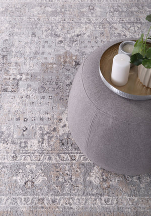 Expressions Grey Oriental Rug - Floorsome - modern rugs