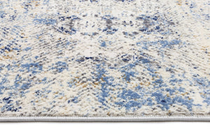 Expressions Navy Blue Ikat Rug - Floorsome - Modern Rugs