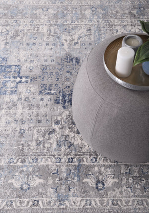 Expressions Navy Blue Oriental Rug - Floorsome - Modern Rugs